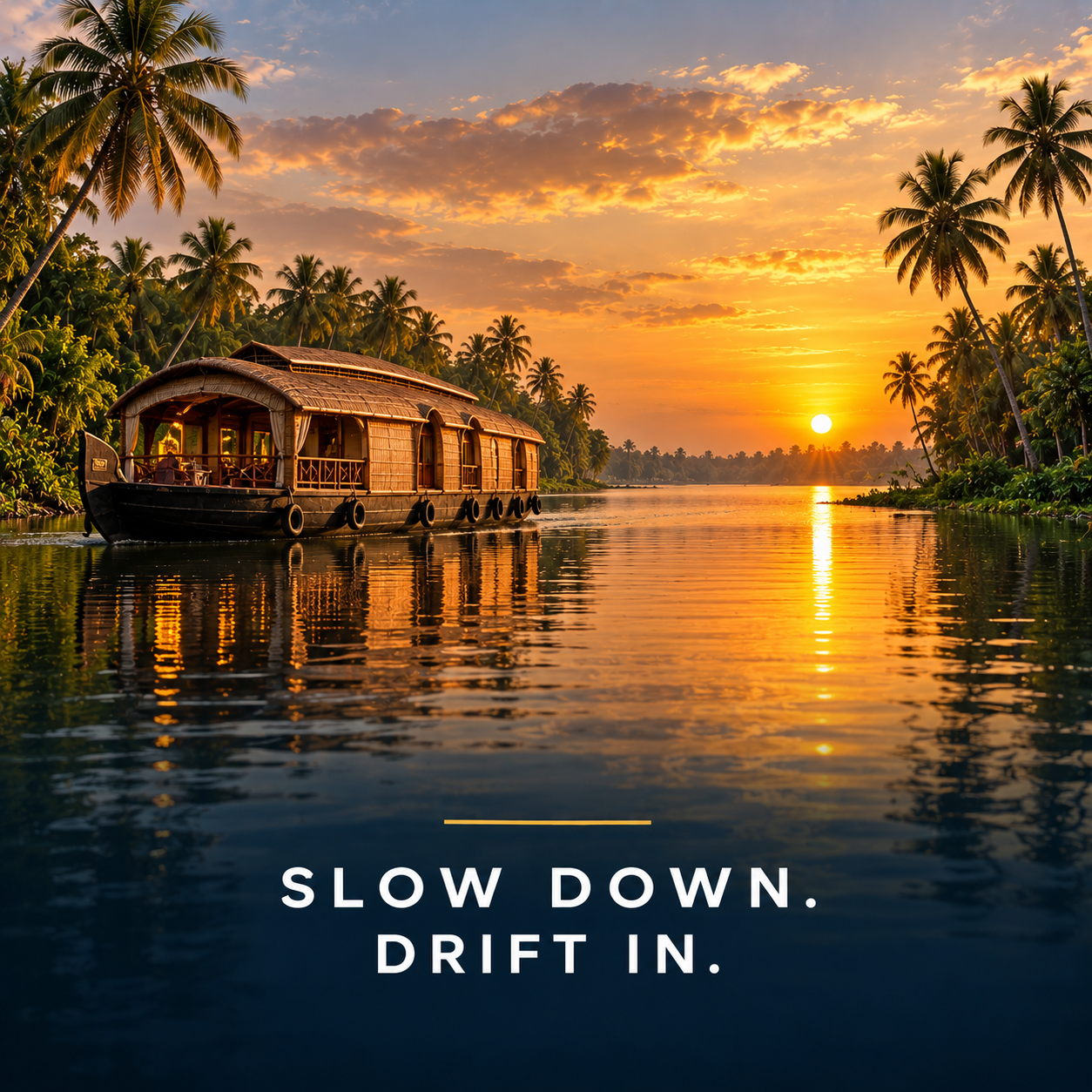 Kerala Backwaters at Golden Hour