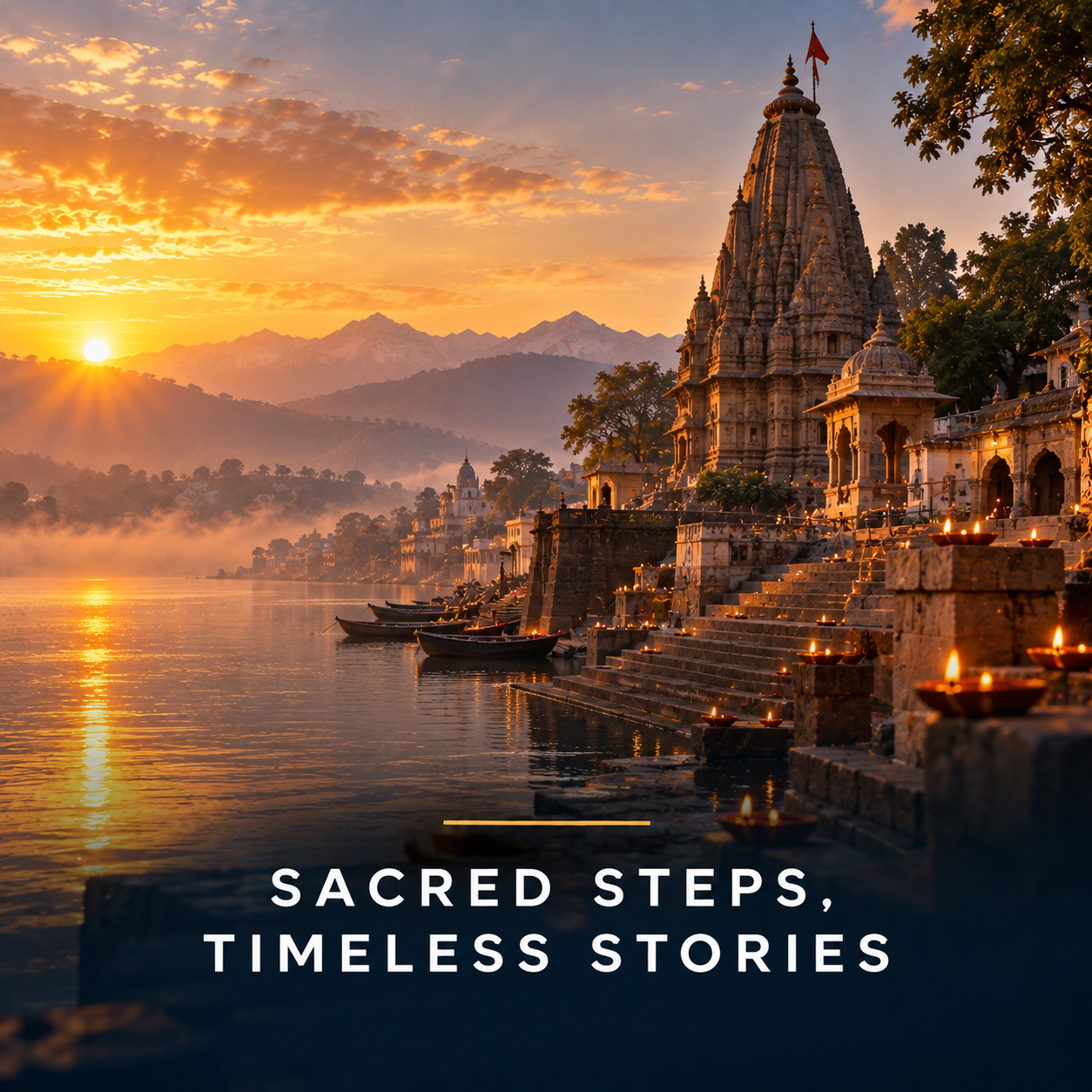 Sacred Steps at Golden Sunrise